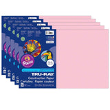 Construction Paper, Pink, 12 x 18, 50 Sheets Per Pack, 5 Packs