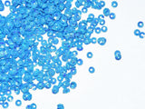 The Design Cart 4 mm Bright Blue Bowl Plastic Sequins Sitara for Embroidery, Embellishing Handbags, Apparels, Art Craft DIY Kit