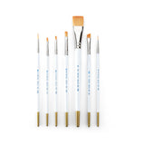 Royal Gold Royal & Langnickel, 7pc Variety Brush Set, Includes Wash, Shader, Angular, Filbert & Liner Brushes