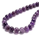 BEADIA Natural Amethyst Crystal Stone Round Loose Semi Gemstone Beads for Jewelry Making 10MM 38PCS