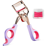 Eye Lash Curler with 6 Replacement Pads, Whalrace Eyelash Curlers Superior Curling Effect, Beautiful and Easy to Identify-Rose G