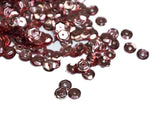 The Design Cart 5 mm Bright Pink Metallic Round Circular Plastic Sequins Sitara for Embroidery, Embellishing Handbags, Apparels,