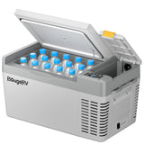 BougeRV 12 Volt Refrigerator, CRPRO 21 Quart 12V Car Fridge, Portable Freezer (-8?~50?), Compressor Electric Cooler with 12V/24