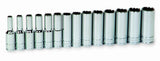 Williams 31936 14Piece 3/8Inch Drive Metric Deep 12 Point Socket Set