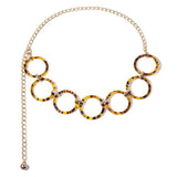 Young & Forever WomenS & GirlS Metal Gift Chain Belt Leopard Belts,Gold