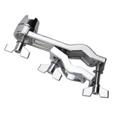 NAGUUD Drum Extension Clamps Holder Cymbal Boom Arm Mounting Bracket for Musical Percussion Drum Set Accessory Hardware Silver