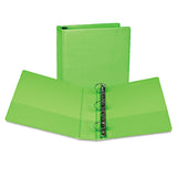 Samsill Earths Choice PlantBased Durable Fashion View Binder, 3 Rings, 2 Capacity, 11 x 8.5, Lime, 2/Pack