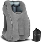 Wowobjects Dreamer Tpu Inflatable Travel Pillow Ergonomic Design And Comfort Neck Head Rest Pillow For Long Sleeping On Airplane