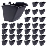 4K Agro Plastic Vertical Garden Wall Hanging Pot, Assorted, Standard 50 Pieces (Black) Ideal For Home And Office, SpaceSaving D