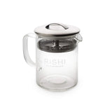 Rishi Tea Simple Brew Teapot for Loose Tea, Borosilicate Glass, 400ml