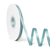 Laferri Nile Blue Satin Ribbon,1/4 X 50 Yards,Double Faced Thin Fabric Ribbon Use for Gift Wrapping DIY Craft Floral Bouquets We