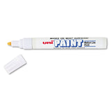 Sanford 63613 UniPaint Oil Based Marker, Medium Point, White Ink, 1/Each
