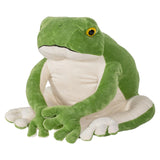BRINJOY Giant Frog Stuffed Animal, 28 Large Plush Green Tree Frog w/Magnet, Christmas Stickers, Big Stuffed Lifelike Frog, Jumbo