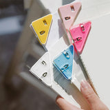 MILLOR Corner Paper Clip Triangle Bookmarks, Plastic, Multi Colour, Set of 10, for Students, Office, Binders, and Reading