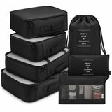 7 Pcs Travel Organizer Bag Set For Luggage