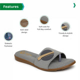 Ortho Joy Fancy Doctor Slipper For Women | Comfortable Fashionable Footwear For Women,Grey,6,B0BGBP3D9Y