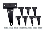 QCAA Stainless Steel Heavy Tee Hinge, 4 x 3-1/8 x 2.0mm, Black, 8 Pack, Made in Taiwan