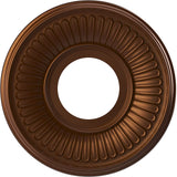 Ekena Millwork CMP10BECDC Berkshire Thermoformed PVC Ceiling Medallion (Fits Canopies up to 4 1/2), 10OD x 3 1/2ID x 3/4P, Metal