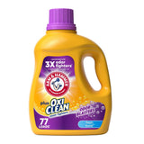 Arm & Hammer Plus OxiClean Odor Blasters Fresh Burst, 77 Loads Liquid Laundry Detergent, 100.5 Fl oz