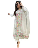 Gosriki Women'S Rayon Viscose Straight Embroidered Kurta With Pant & Dupatta (Karachi White-Gs_Xxl_White_Xx-Large),White,2,B0DY86VFC1