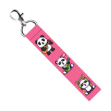 Isee 360 Cute Panda Lanyard Bag Tag With Swivel Lobster For Gift Luggage Bags Backpack Laptop Bags Travelers Students Worker L X