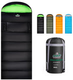 Sleeping Bag for Adults Kids Camping, 4 Season Warm Weather Waterproof Lightweight Sleeping Bag, Great for Outdoor Camping, Back