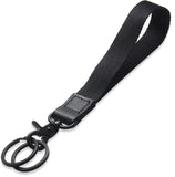 XCHIN Hand Wrist Lanyard Key Chain Holder, Black Wristlet Strap for Key for Women & Men, Short Keychain Lanyard for Car Key