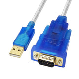 DTECH USB to Serial Adapter Cable with RS232 DB9 Male Port FTDI Chipset Supports Windows 10 8 7 and Mac Linux - 4 Feet
