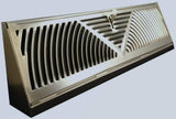Satin Nickel Finish Baseboard Register (18 Inch, Satin Nickel)