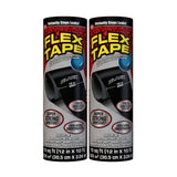 Flex Tape, 12 in x 10 ft, 2Pack, Black, Original Thick Flexible Rubberized Waterproof Tape Seal and Patch Leaks, Works Underw