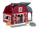 Terra by Battat - 20 Pieces Wooden Animal Barn Toy Set - Farm Animals & Play Fence - Pretend Play for Toddlers & 3+ Years - Educ