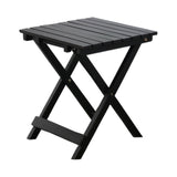 BplusZ Outdoor Small Round Folding Side Table, Foldable Wooden End Tables for Indoor, Porch, Patio, Camping as Coffee Table or P