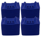 (80 Pack) 4 x 4 x 10 Blue Corner Protector V Shaped Flatbed Edge Guards with Carrying Case - Cargo Load Corner Edge Protector an