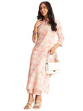 Anni Designer Women'S Rayon Viscose Straight Printed Kurta With Pant (Barani Cream_L_Cream_Large),Cream,L