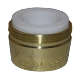 LASCO 091973 Dual Thread Faucet Aerator, Standard Male and Female Adapter, Polished Brass