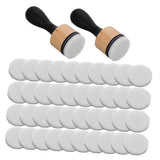 LALAFINA 2pcs Handle Ink Blending Tools with Round Sponges for Painting and Crafting for Journals Cards Creative Projects Effort
