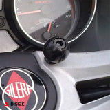 RAM Mounts RAM-B-367U Motorcycle Handlebar Clamp Base with M8 Bolts with B Size 1 Ball