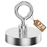 MUTUACTOR 2packs Neodymium Magnets Heavy Duty,120 lbs Pulling Force Fishing Magnet Rare Earth Magnet,Super Strong Round Magnet f