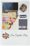 Sew Demented Sew Together Bag pattern, White 8.5 x 5.5