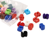 40 PCS Letter Beads 3D Acrylic 18mm x 14mm S Loose for Jewelry Making Bracelet Necklaces Keychain Phone Bag Chain Key Chains(Mix