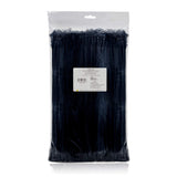 Maxxima 12 Inch Nylon Cable Tie Multipurpose Heavy Duty Zip Ties, SelfLocking, Cord and Wire Management, Black Tie Wraps for