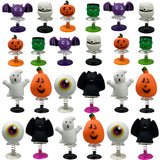 QINGQIU 24 PCS Halloween Jumping Popper Toys Spring Launchers for Kids Boys Girls Halloween Party Favors Halloween Treat Bags Gi