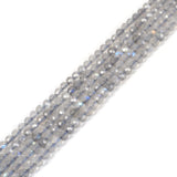 3mm Labradorite Faceted Gemstone Round Loose Beads Strand 15.5-16 DIY Jewelry Making