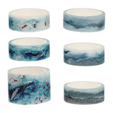NUOBESTY 6 Rolls Fish Washi Tape Decorative Masking Tape Japanese Paper Tapes for DIY Projects Arts Crafts Scrapbooks Journaling