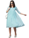 Gosriki Women'S Georgette Printed Anarkali Kurti (Brg-Light Blue-Gs_L_Light Blue_Large),Light Blue,,B0BW96JG2J
