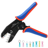 Crimping Tool for Heat Shrink Connectors, Amliber Ratcheting Wire Crimper Tool - Crimping Pliers - Electrical Crimping Tool AWG2