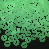 200PCS Letter Beads Glow in The Dark 4x7mm Acrylic Alphabet Vowel Letter I Beads for Jewelry Making Bracelet