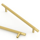 Asidrama 10 Pack 7.5 Inch(192mm) Brushed Gold Knurled Kitchen Cabinet Handles, Cabinet Pulls Kitchen Cabinet Hardware for Cupboa