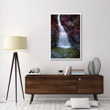 Waterfall In Creek Along Gold River Highway, Vancouver Island, Canada-Paper Art-34,,X50,,
