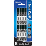 Bazic Lead Refill, HB, 0.5 mm fine, 60mm length, 20 leads/tube (160 leads total)